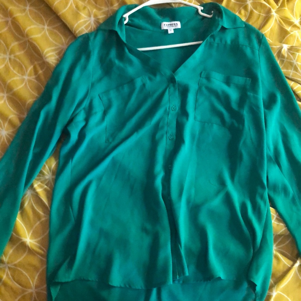 Greenish blue express blouse